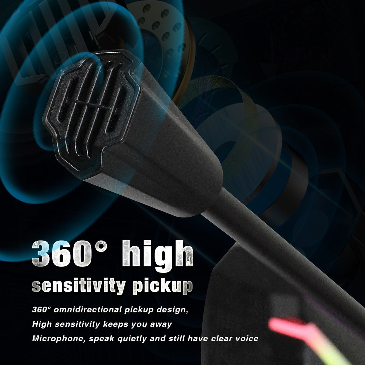 RGB Desktop Microphone — Adaptive Noise Reduction & RGB