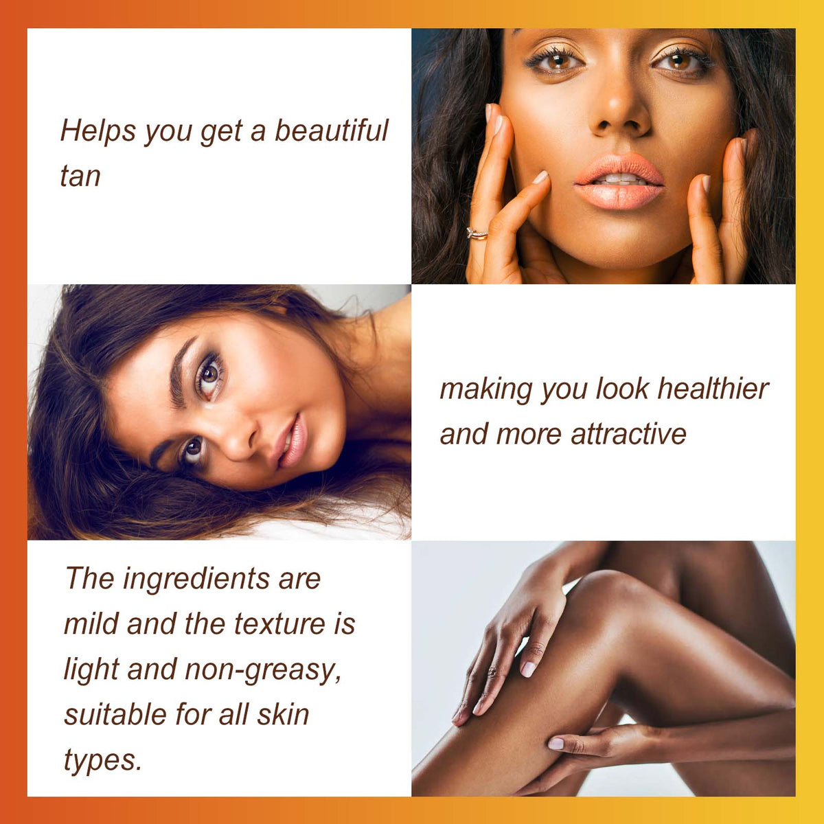 Quick Tan Cream - Natural Glow, No Streaks or Orange Tint