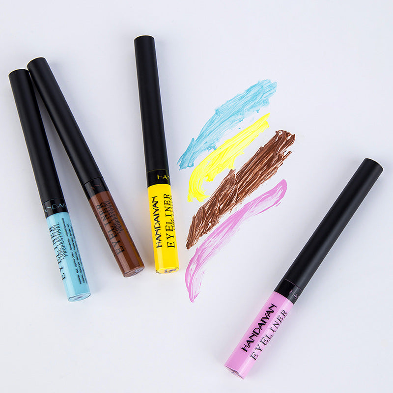 12-Color Matte Liquid Eyeliner Set for Bold Eye Looks