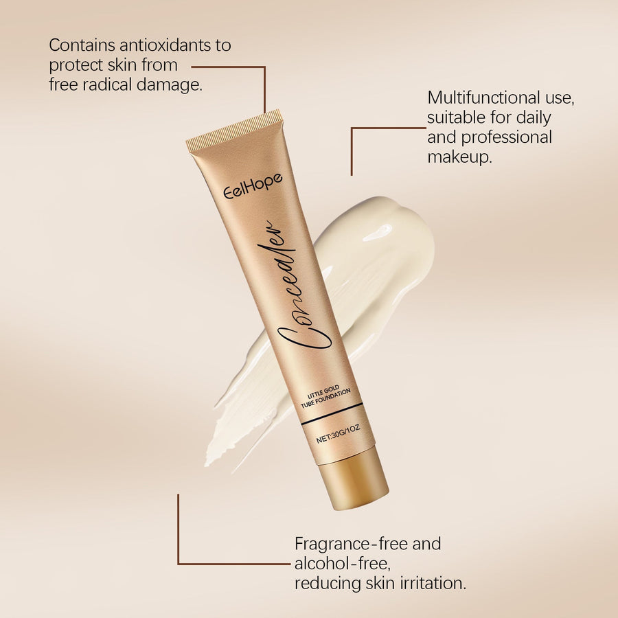 Foundation Concealer Gold Tube for Natural Coverage