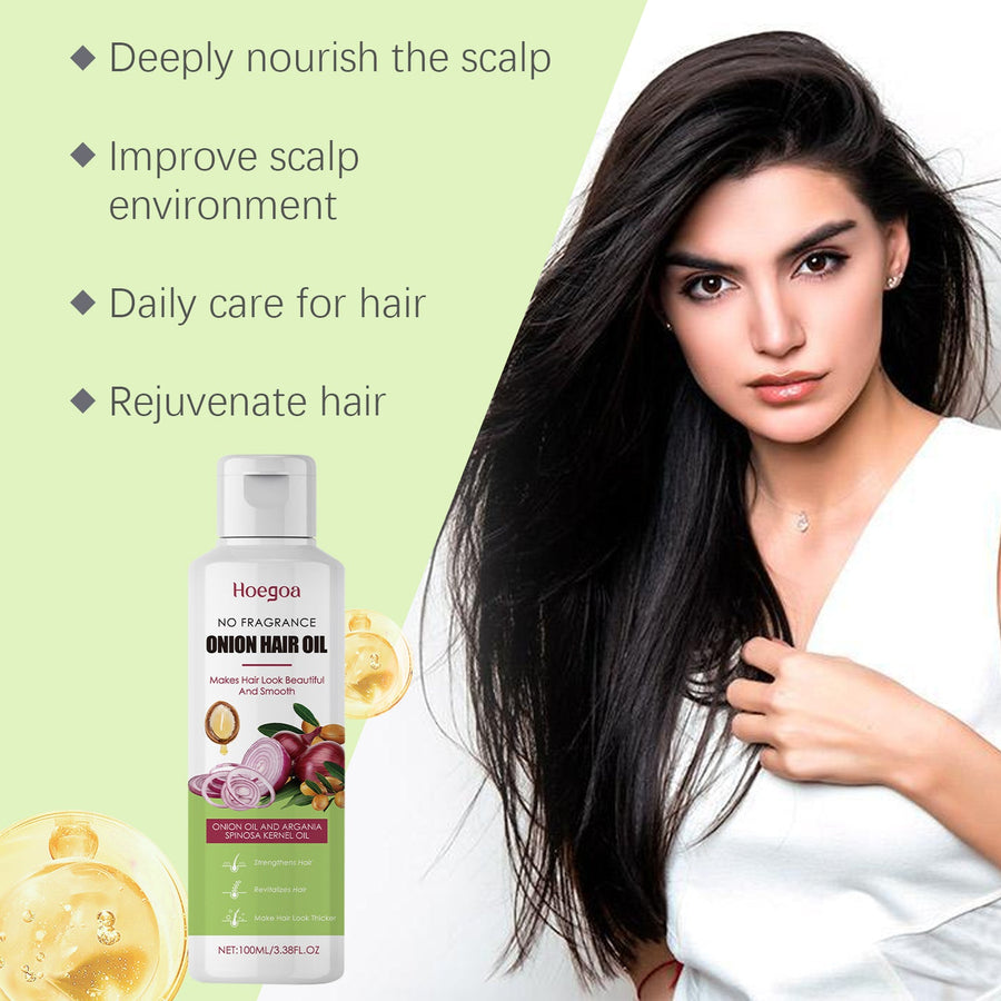 Onion Hair Oil for Nourished, Smoother-Looking Hair