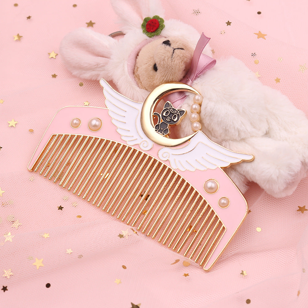 Decorative Hair Comb with Angel Wings — Cute Valentine’s