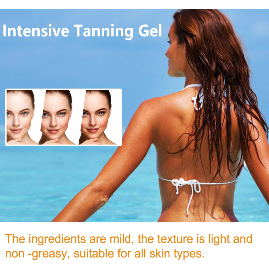 Intensive Tanning Gel - Sun-Free Wheat Glow, No Streaks
