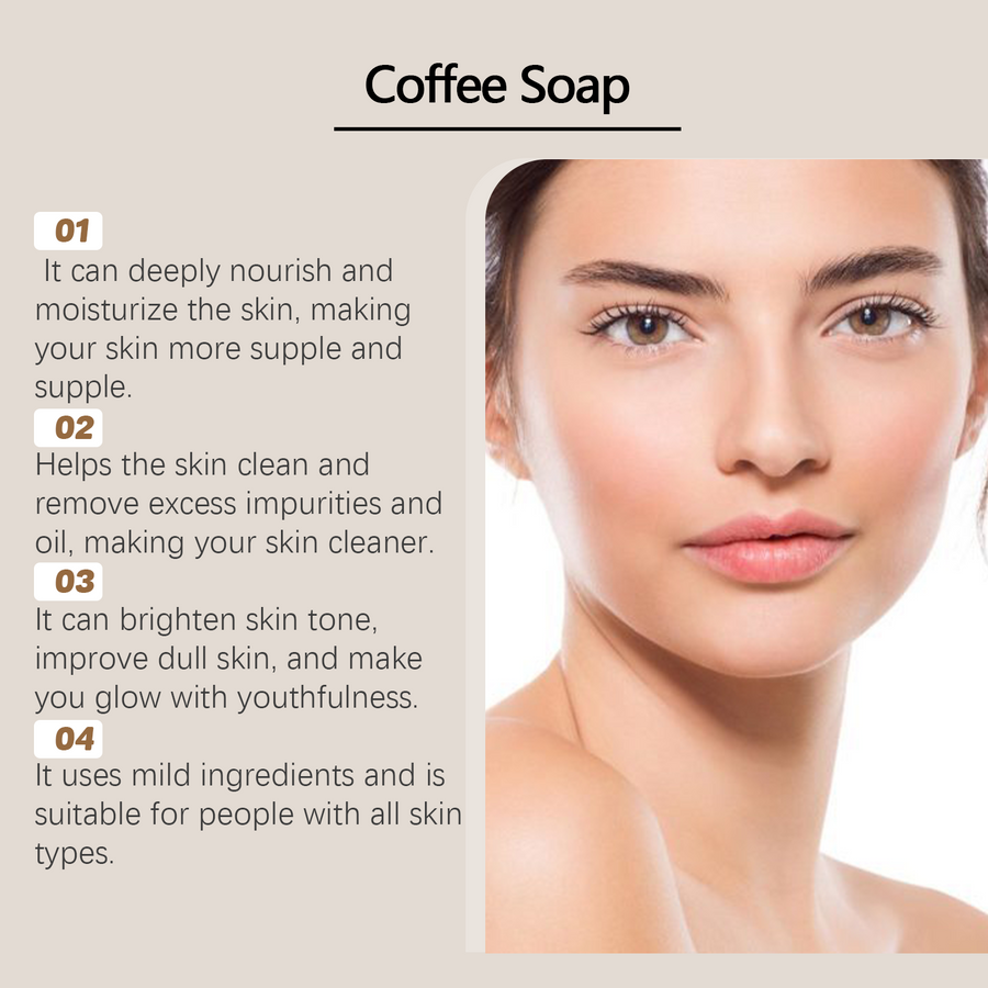 Coffee Cleansing Soap for Brighter, Nourished Skin