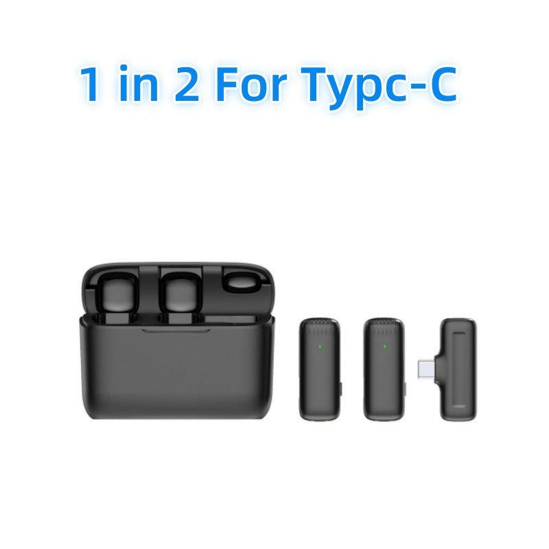 Wireless Lavalier Mic System — Dual-Channel 2.4G Noise