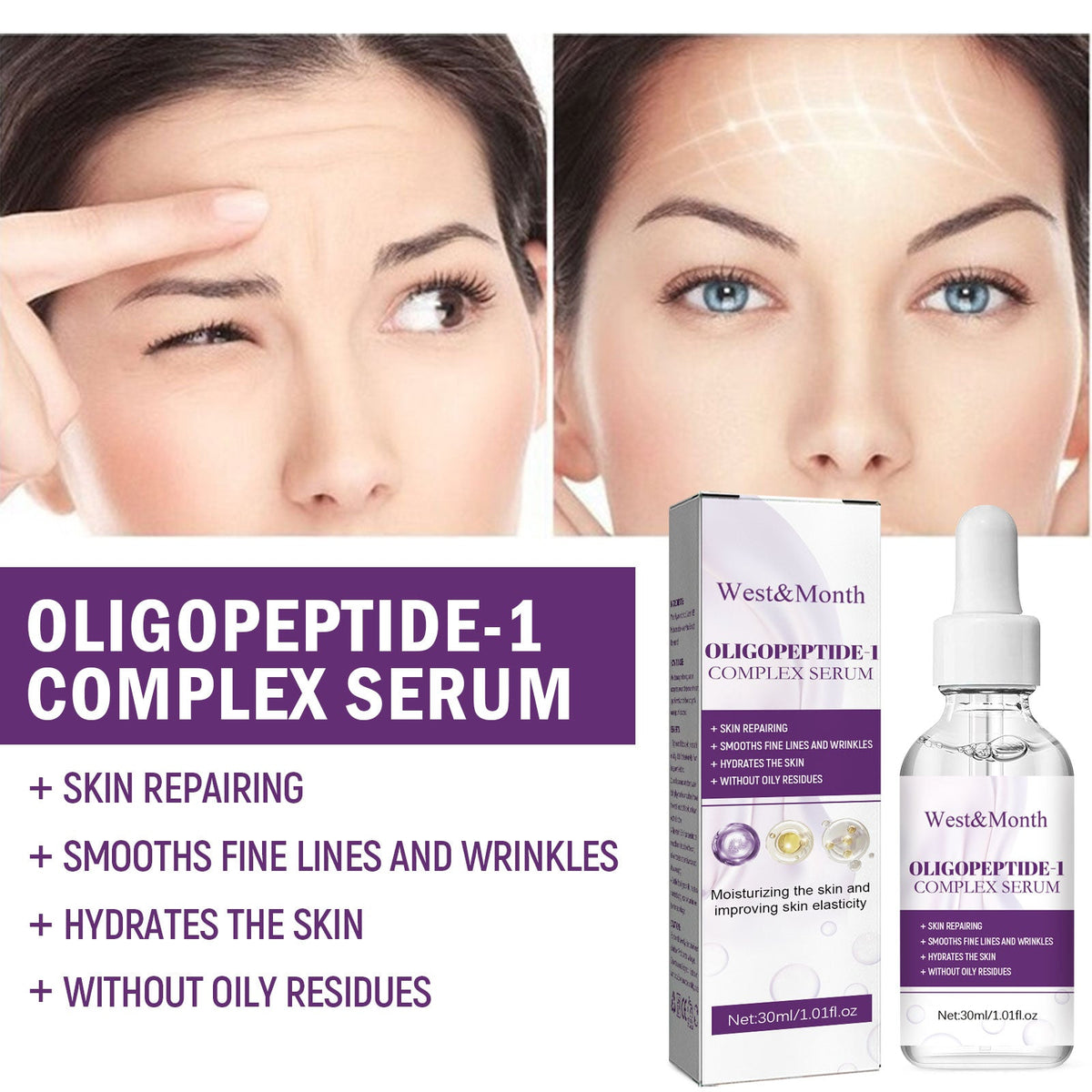 Oligopeptide-1 Serum for Visibly Firmer, Smoother Skin