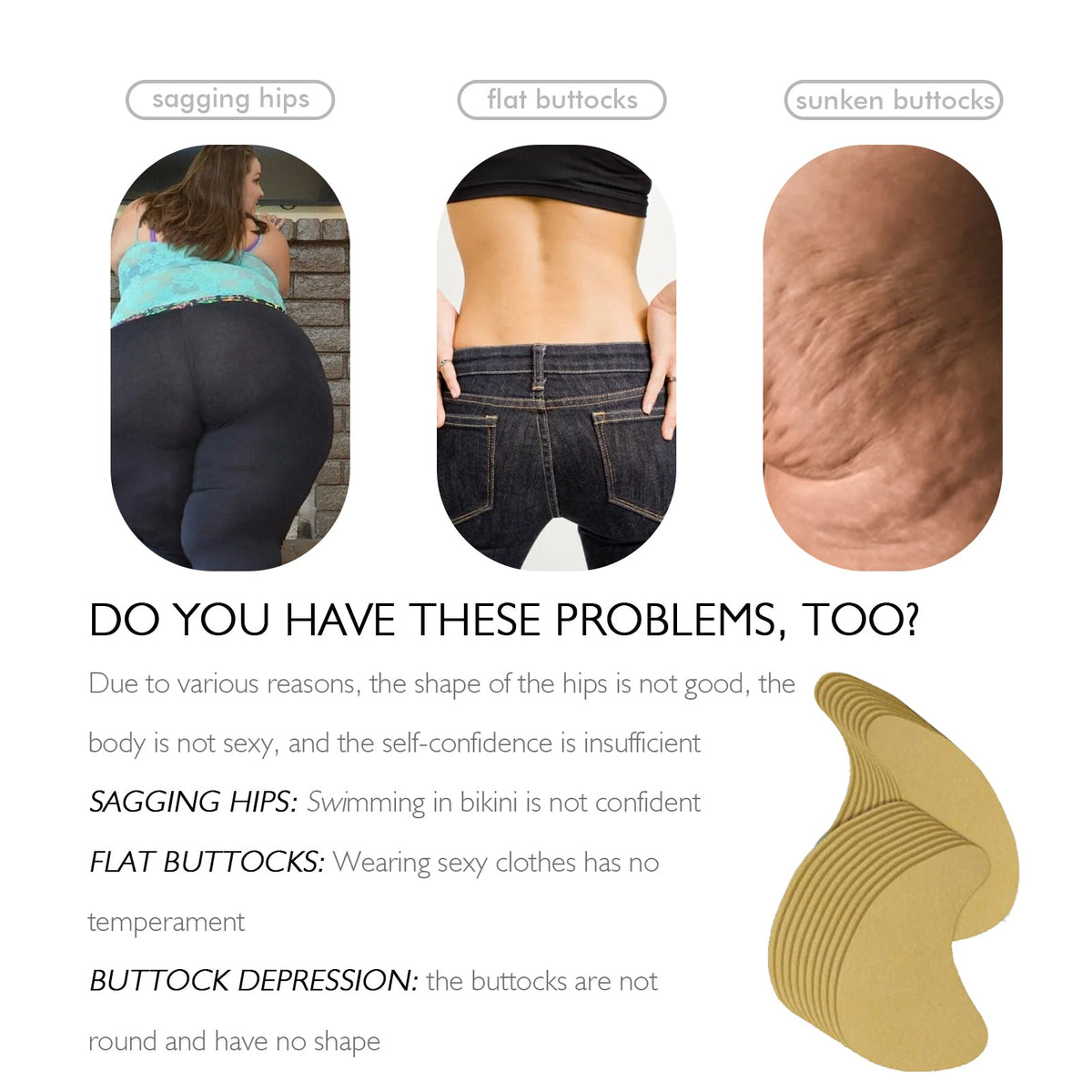 Lift Buttocks Shape Hips, Tighten Skin, Highlight Curves, Li