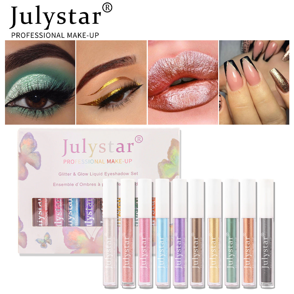 Liquid Glitter Eyeshadow Set for Vivid, Bold Eye Looks