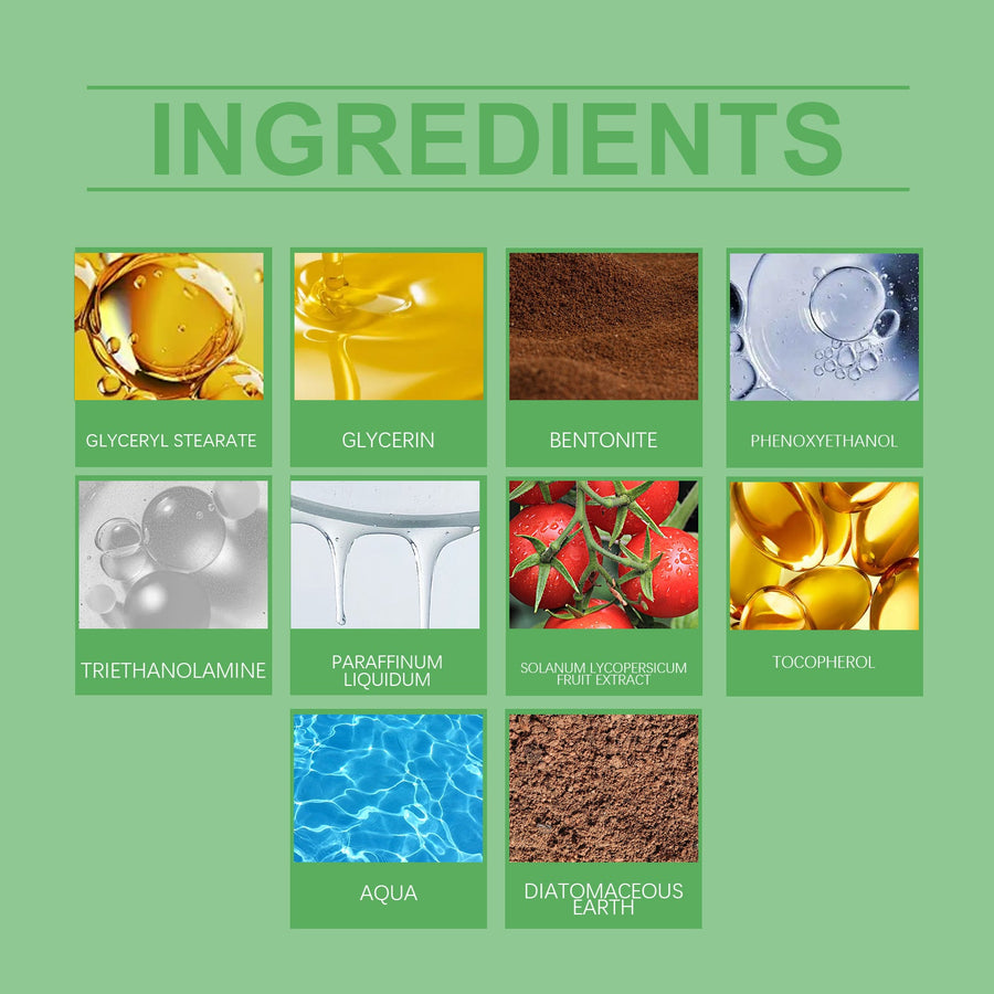 Green Tomato Clay Mask – Deeply Cleanse, Purify & Brighten