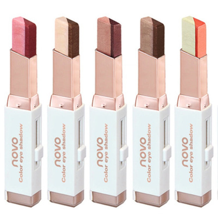 Dual-Tone Eyeshadow Stick for Fast Dimensional Looks