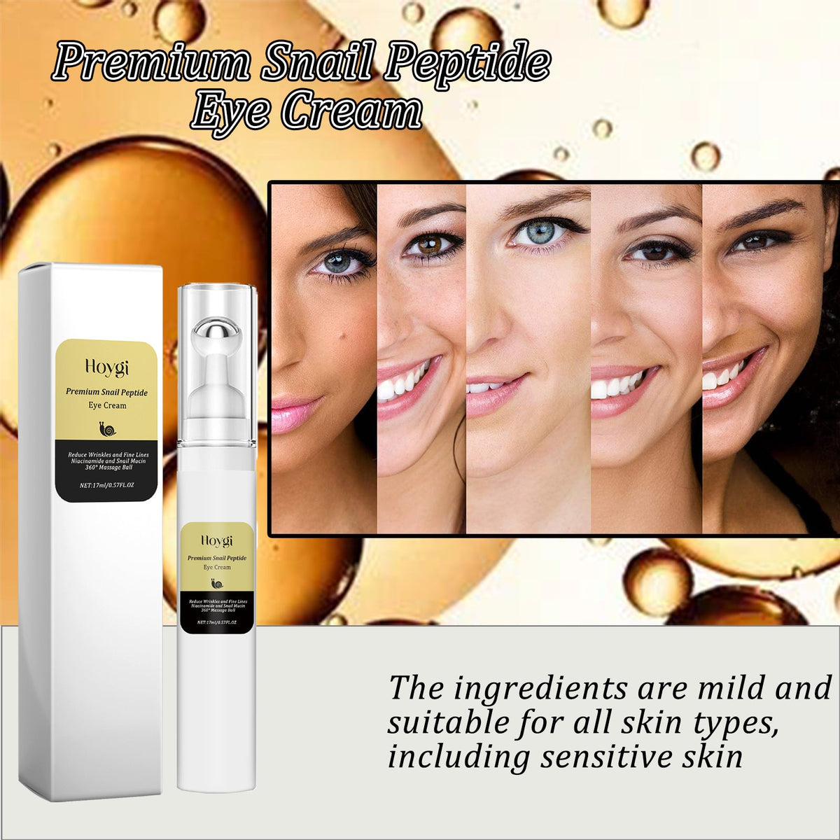 Snail Peptide Eye Cream – Reduce Puffiness & Fine Lines