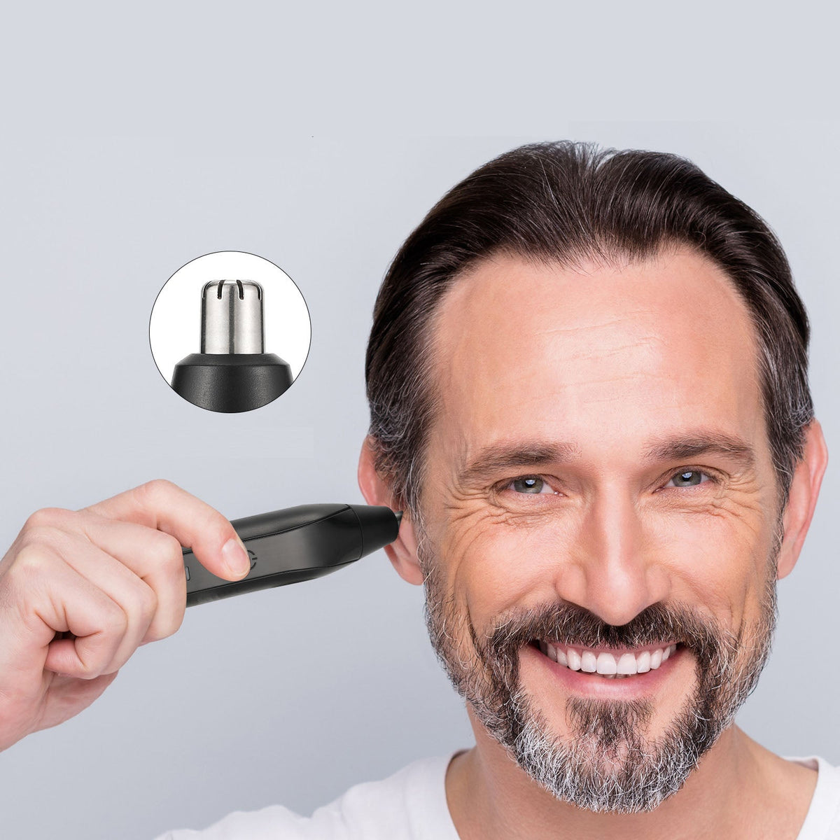 Rechargeable Nose Hair Trimmer for Men — Precision 2-in-1