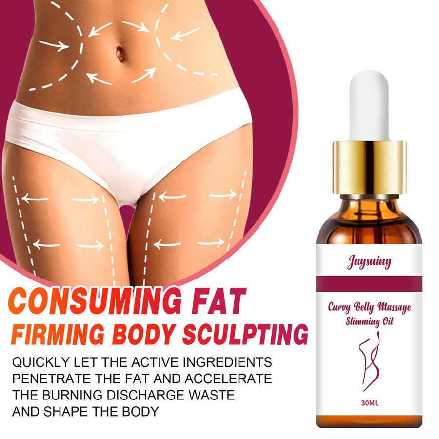 Body Massage Oil for a Slimmer-Looking Belly & Thighs