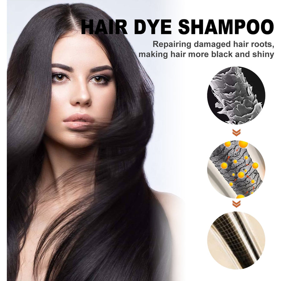 Black Hair Shampoo for Gray Hair Color & Moisture