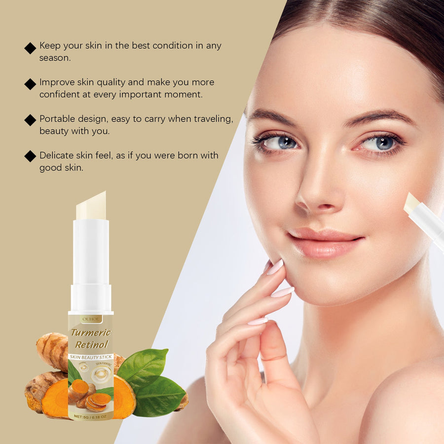 Turmeric Retinol Beauty Stick for Firmer Brighter Skin