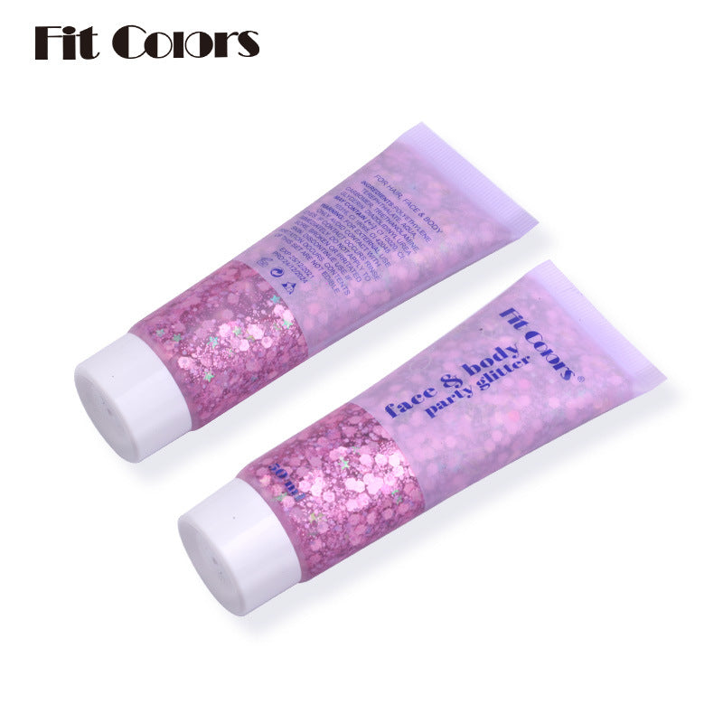 Face & Body Glitter Gel Makeup for Dazzling Sparkle