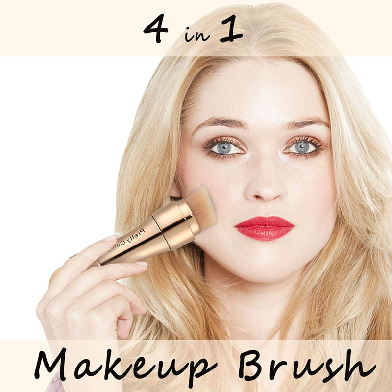 4‑in‑1 Makeup Brush Set — Four Professional Tools in One