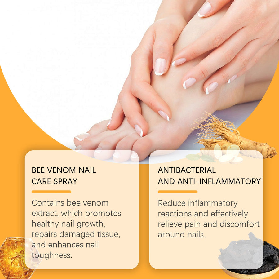 Bee Venom Nail Spray for Fungal Nail Damage Relief