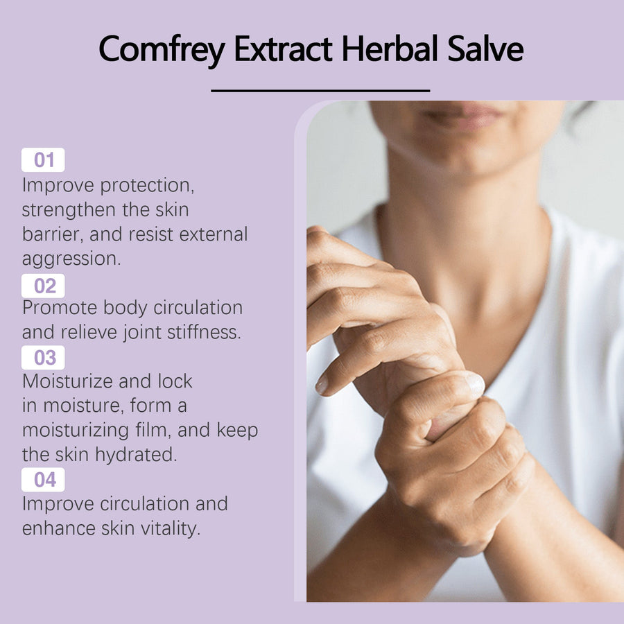 Comfrey Herbal Pain Relief Cream — Soothes Arthritis