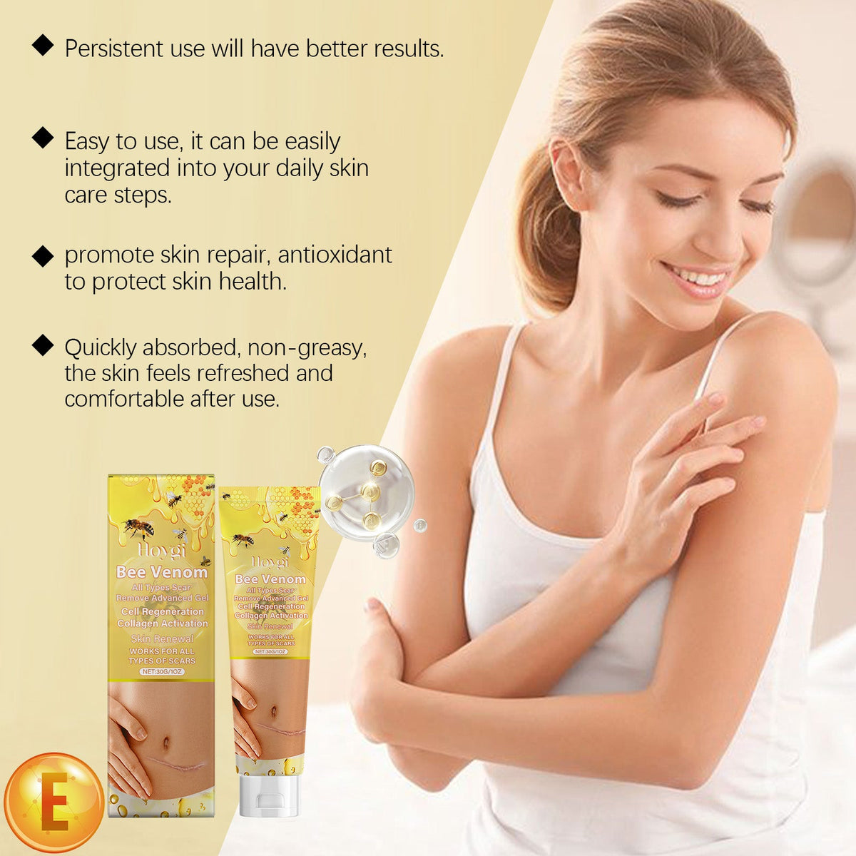 Bee Venom Scar Gel - Daily Repair for Smoother Skin