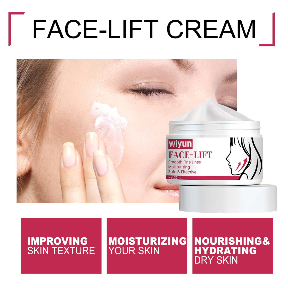Face-Lift Cream for Sagging Skin & Deep Wrinkles