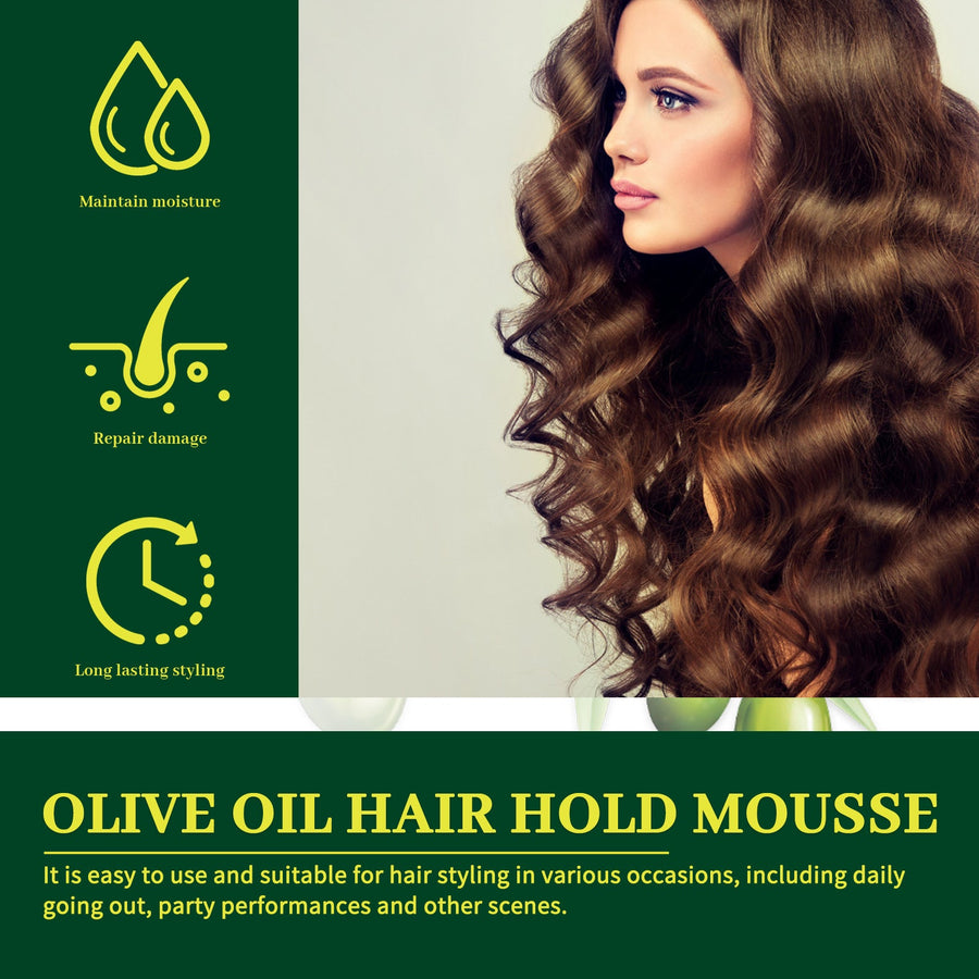 Curl Hold Mousse for Shine, Definition & Frizz Control