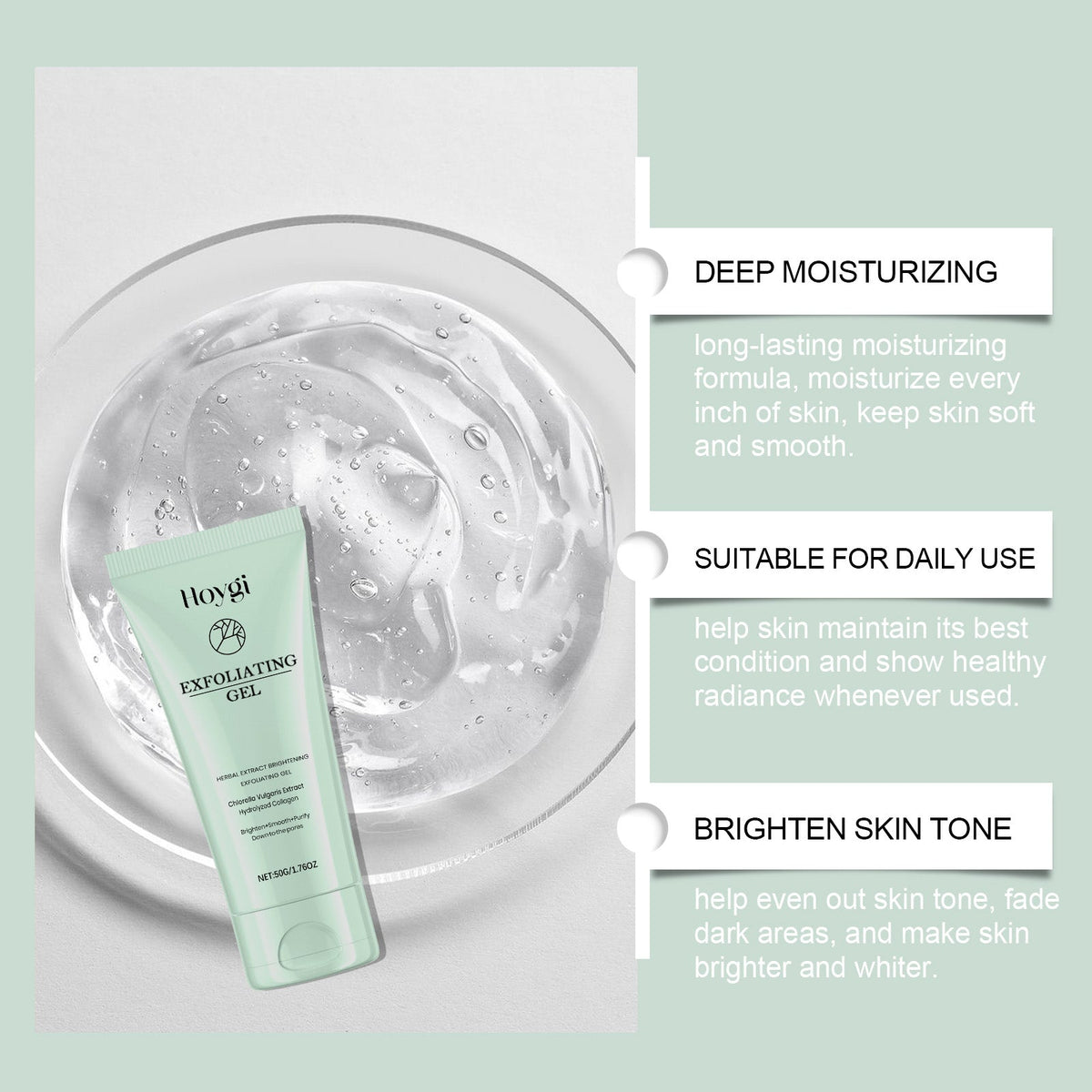Herbal Exfoliating Gel for Clogged Pores & Dull Skin