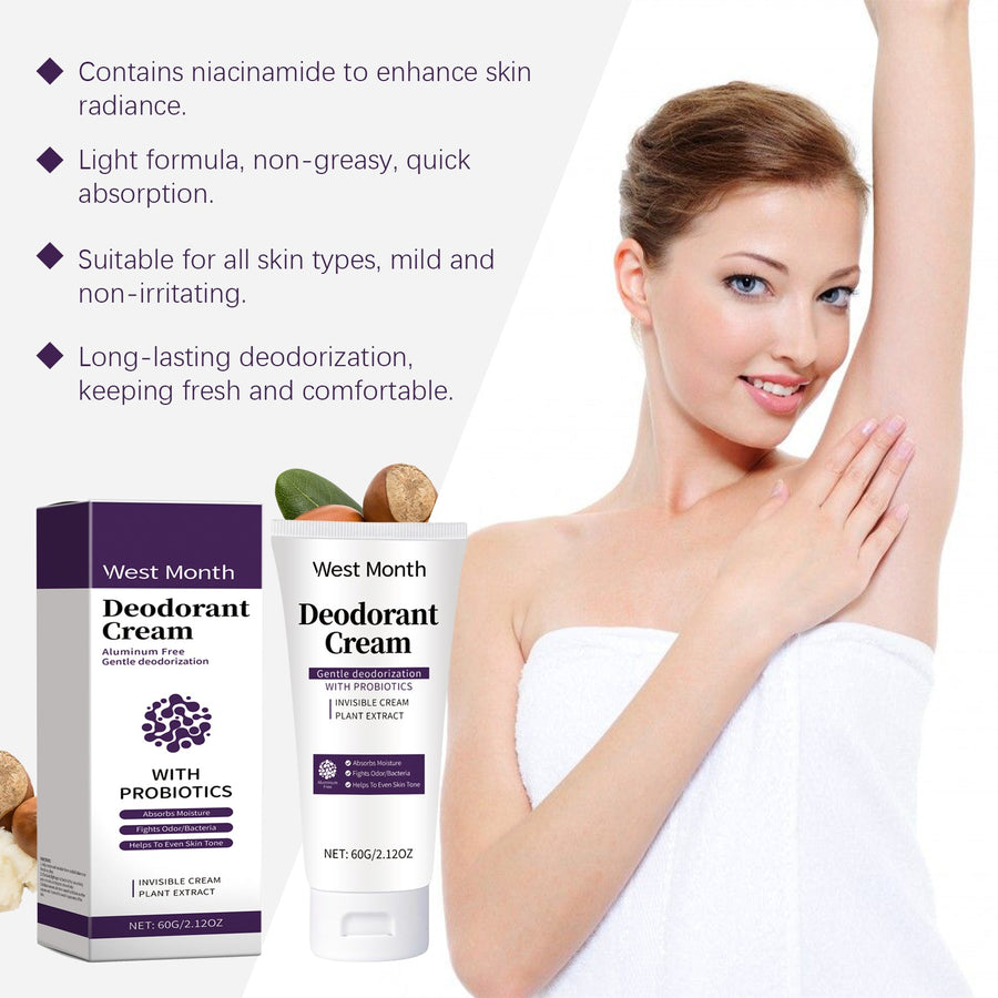Aluminum-Free Underarm Cream With Probiotics & Shea Butter