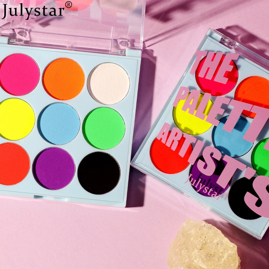 Fluorescent Eyeshadow Palette for Bold Neon Looks