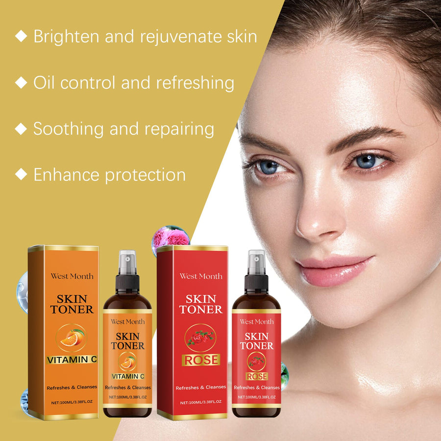 Rose Toner Spray for Dull, Dehydrated Skin Relief