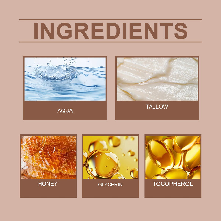 Tallow Honey Moisturizing Face Cream for Dry Skin