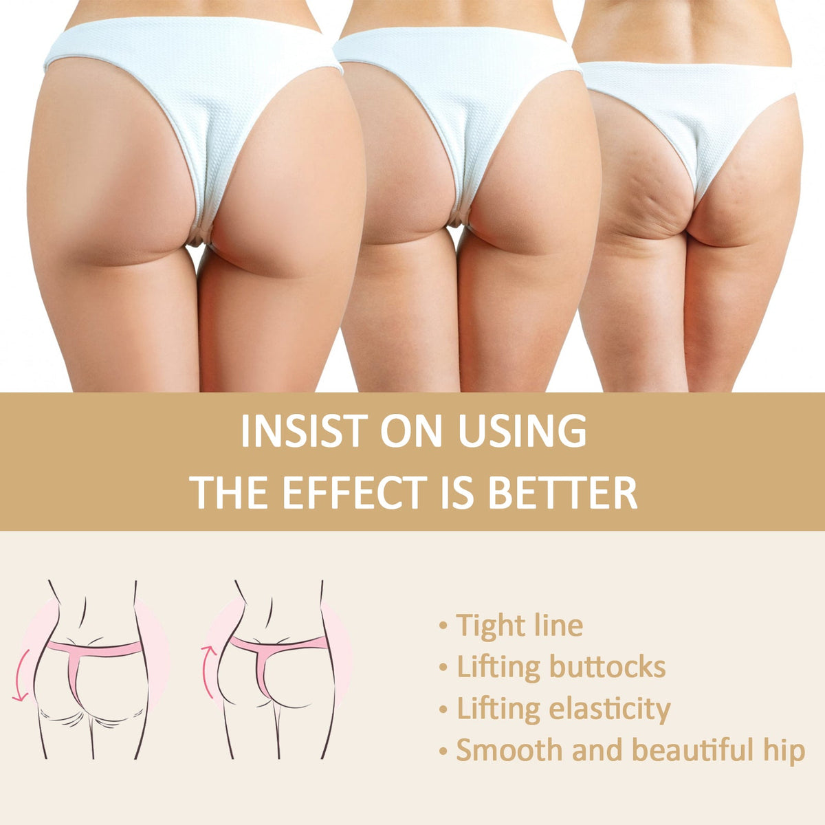 Peach Butt Firming Oil - Natural Lift & Smoothing Massage