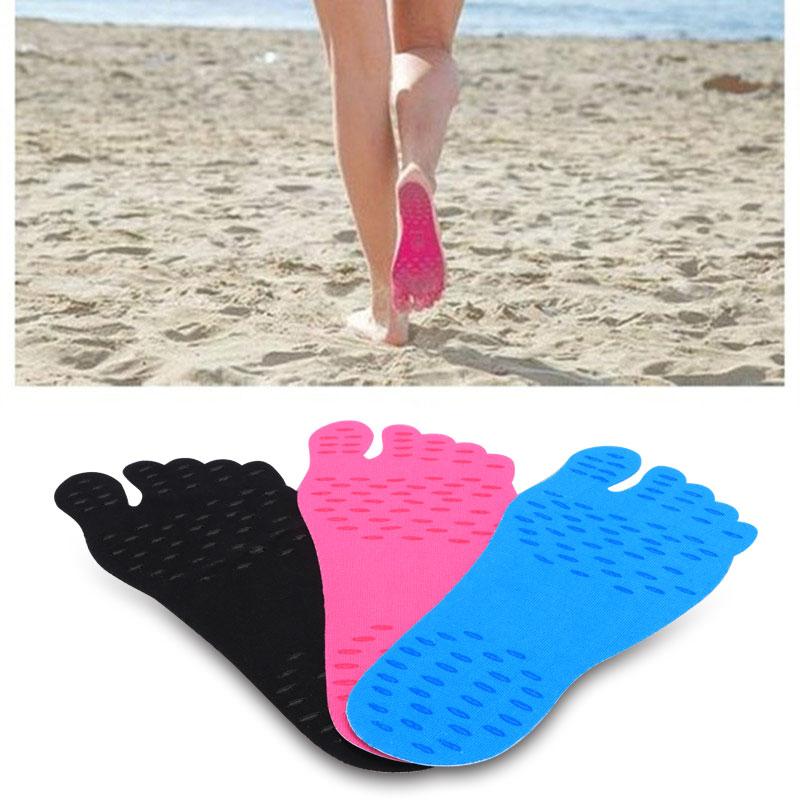 Stick-On Foot Soles — Barefoot Beach Protection That Stays