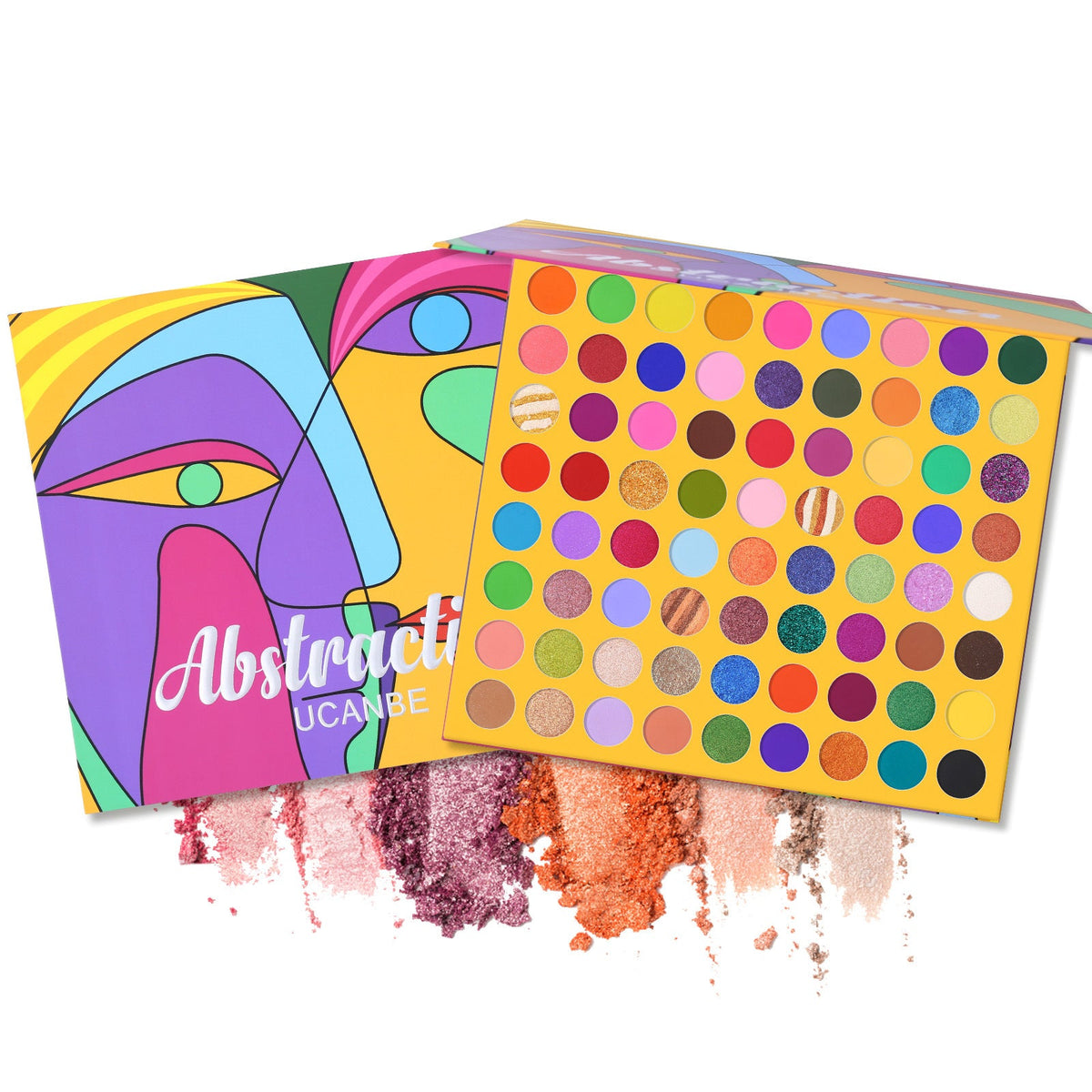 72-Color Eyeshadow Palette for Bold, Colorful Looks