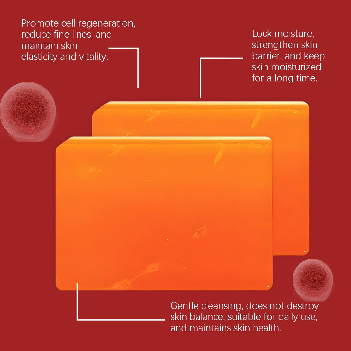 Saffron Soap Bar for Skin Brightening & Antioxidant Glow