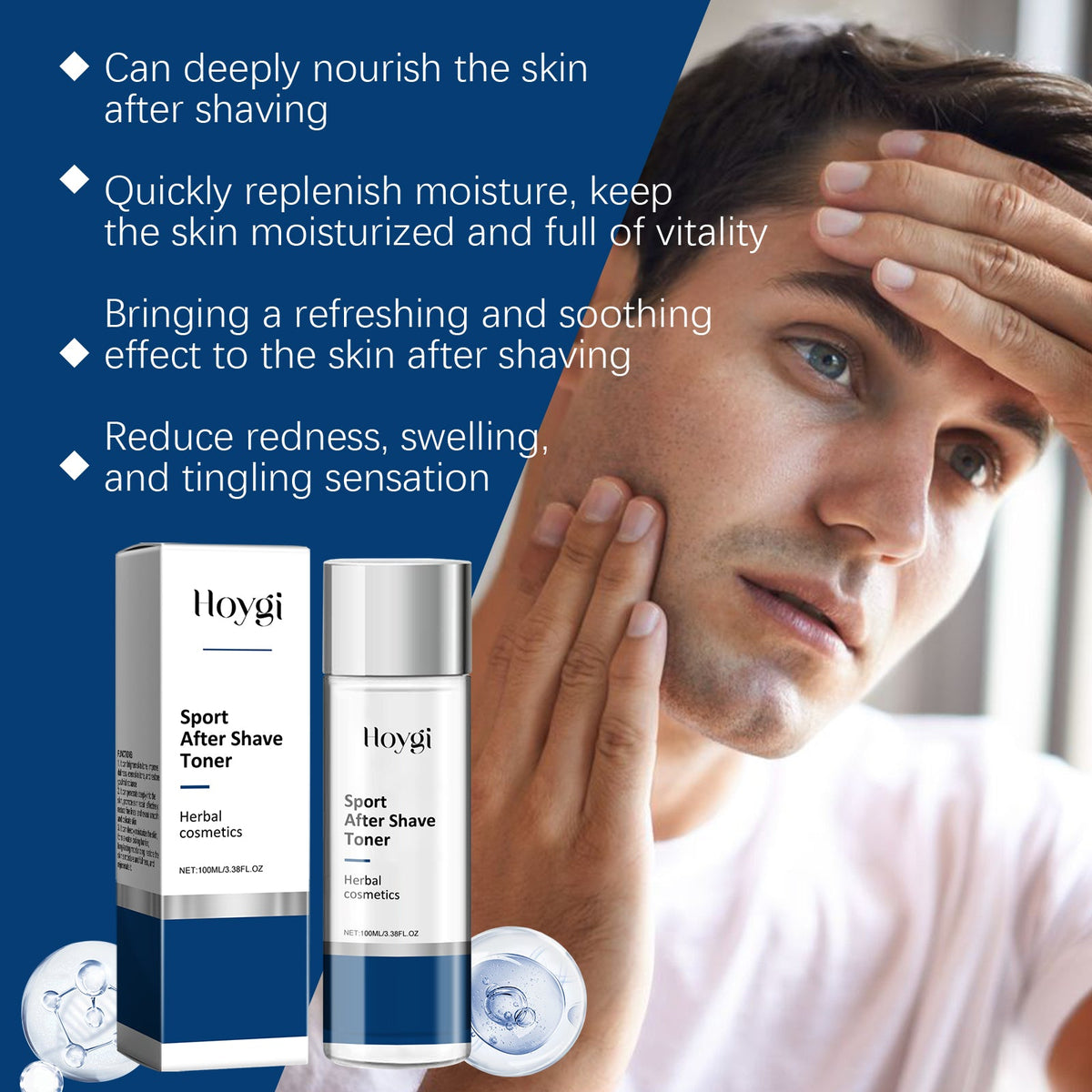 After Shave Toner — Soothing Moisturizer & Skin Firming Lotion