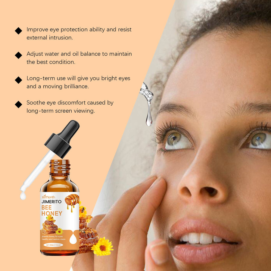 Jimerito Honey Eye Drops for Dry, Tired Eyes Relief