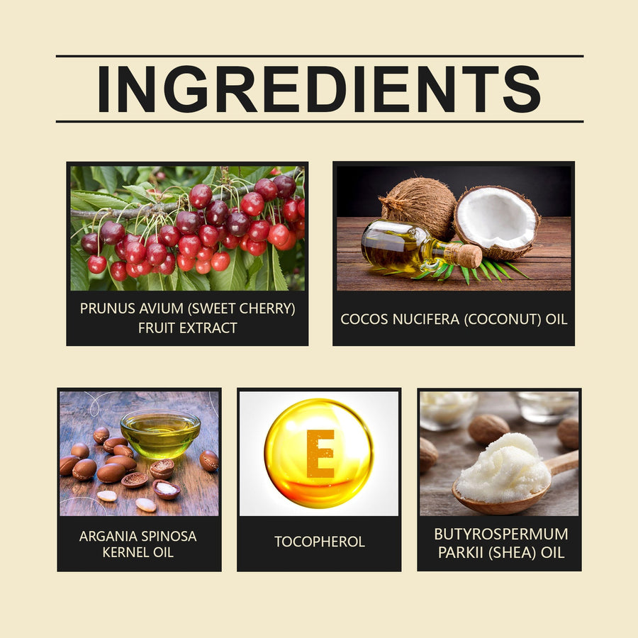 Cherry Body Moisturizer for Soft, Non-Greasy Skin