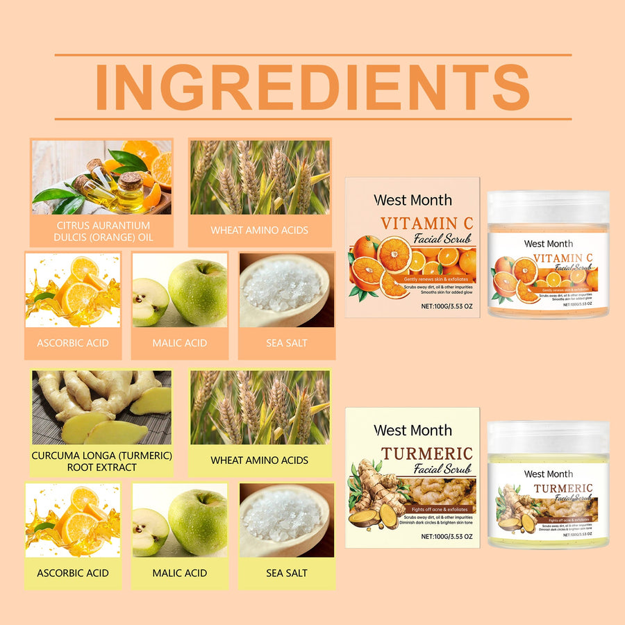 Vitamin C Facial Scrub for Brighter, Smoother Skin