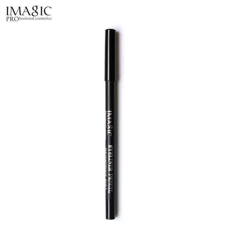 Close-up of eyeliner pen tip and application demonstration on arm skin