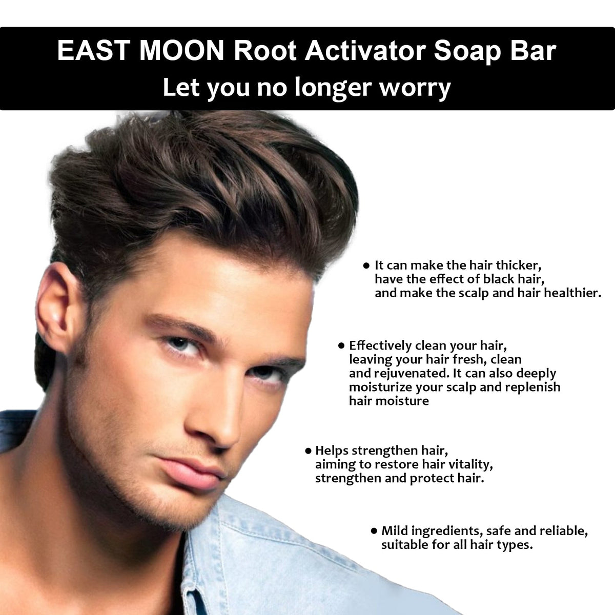 Root Activator Soap Bar for Thicker-Looking Hair Roots