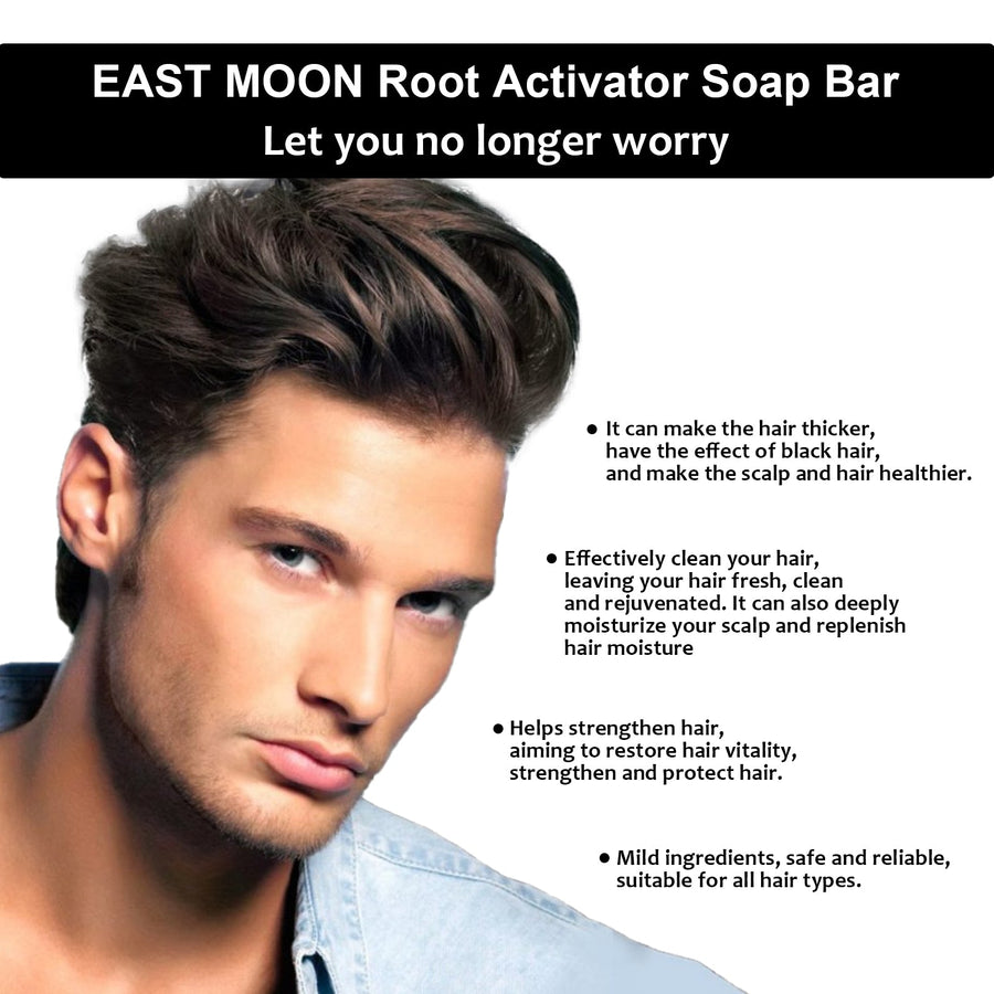 Root Activator Soap Bar for Thicker-Looking Hair Roots