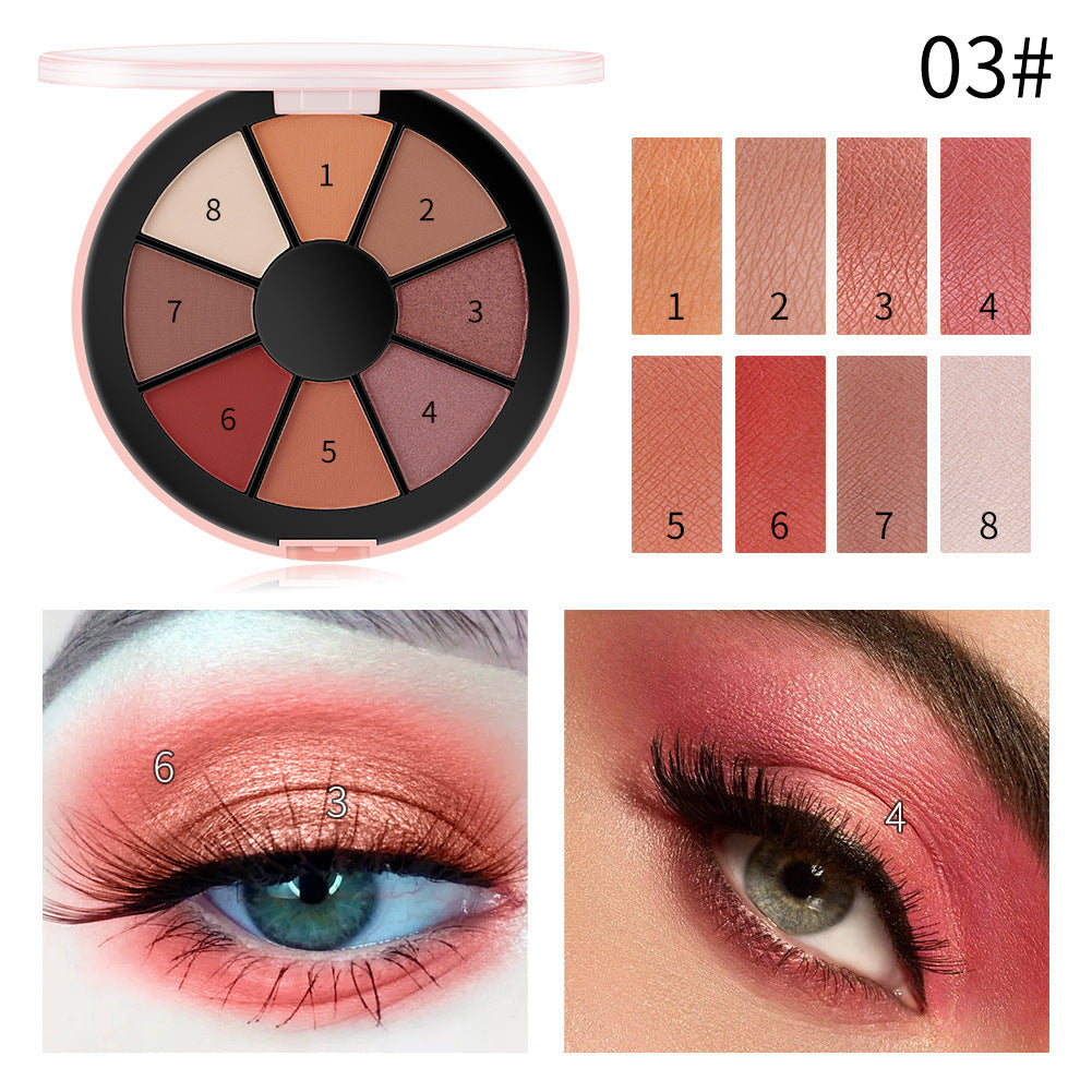 Smokey Eyeshadow Palette — 8 Warm Matte & Shimmer Shades