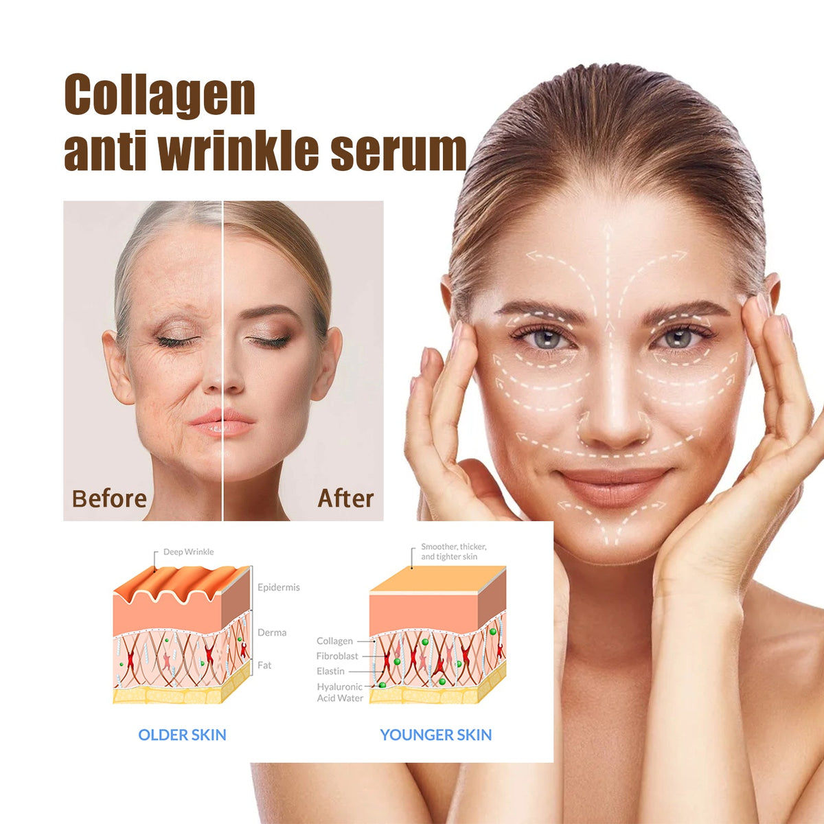 OUHOE Collagen Anti-Aging Essence – Fade Wrinkles & Fine Lines