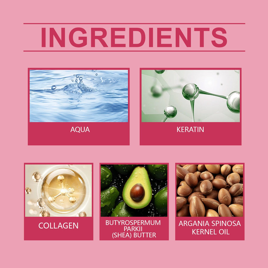 Keratin Hair Mask for Dry, Damaged Hair Shine Treatment