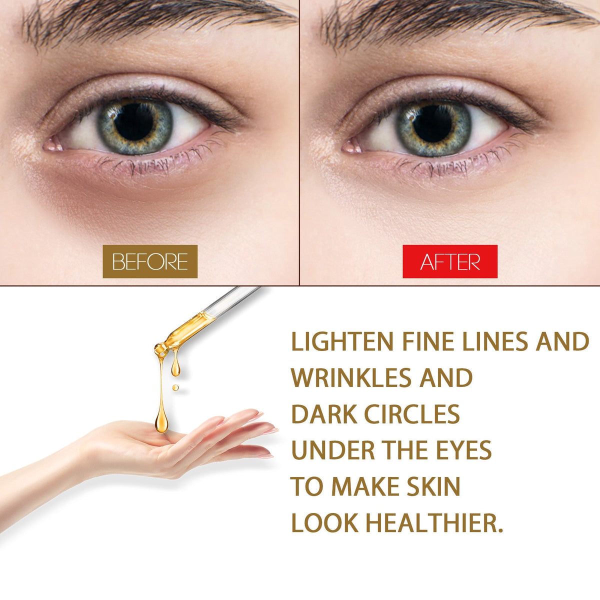Anti-Aging Eye Serum for Dark Circles, Puffiness & Lines
