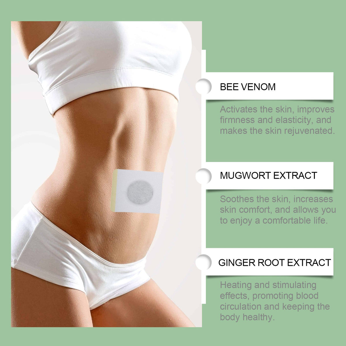 Bee Venom Shaper Patch for Tummy, Arms and Curves