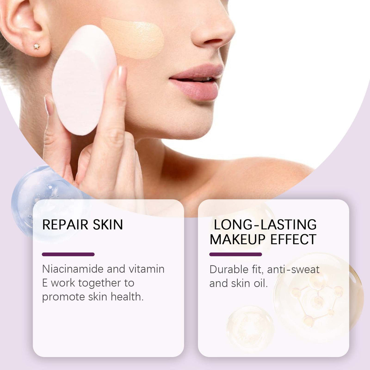 Liquid Foundation With Waterproof 24-Hour Coverage