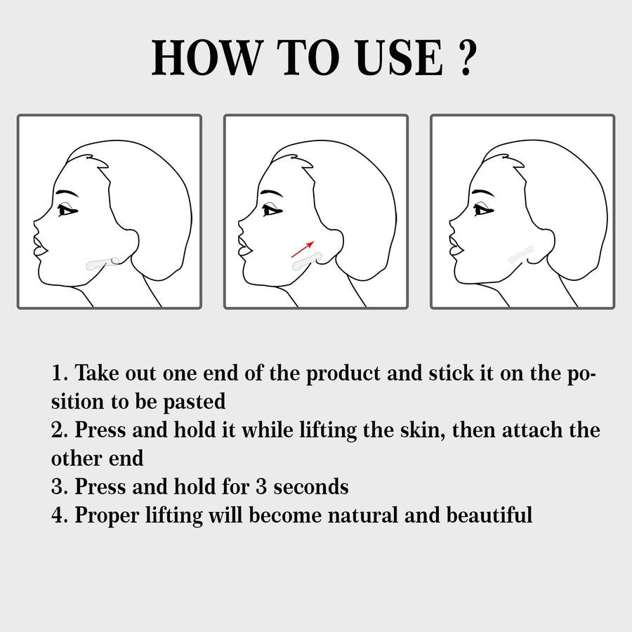 Invisible Face Lift Patches for a Tighter-Looking Jawline