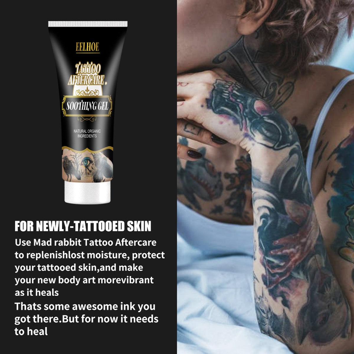 Tattoo Repair Gel for Faster Healing and Color Protection